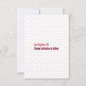 Nuff Said Funny Rustic Simple Wedding Personalisie Save The Date (Rückseite)