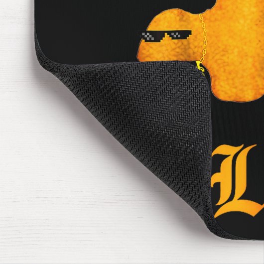 Nug Life Dinosaur Chicken Nugget Funny Retro  Mousepad (Ecke)