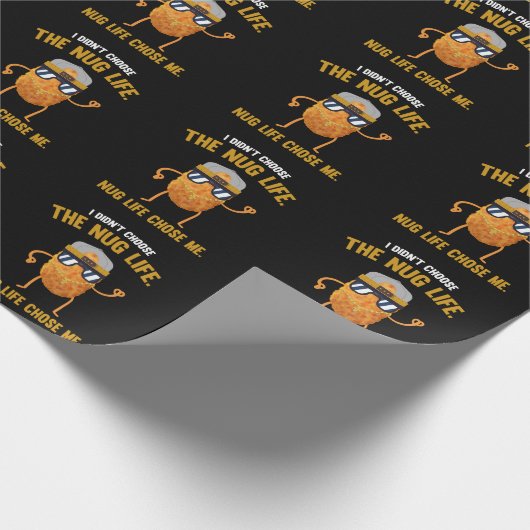 Nug Life Funny Chicken Nuggets Geschenkpapier (Ecke)