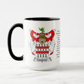 Nugent Familien-Wappen Tasse (Links)