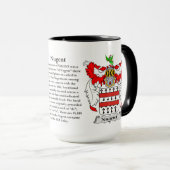 Nugent Familien-Wappen Tasse (VorderseiteRechts)