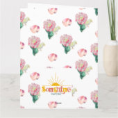 Nugget Baby Easter Chick and Tulip Karte (Rückseite)