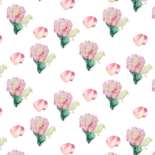 Nugget Baby Easter Chick and Tulip Karte