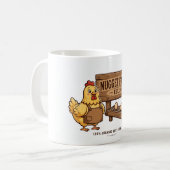 Nugget-Fabrik Lustiger Hühnerhalter Kaffeetasse (Vorderseite Links)