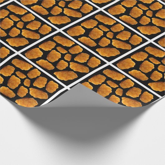 Nugget-Hühnermuster Geschenkpapier (Ecke)