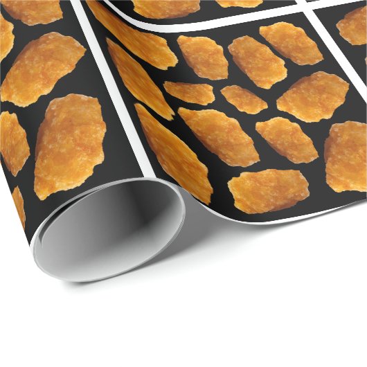 Nugget-Hühnermuster Geschenkpapier (Rolleneckpunkt)