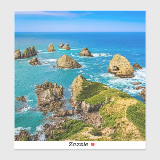 Nugget Point Inseln, Neuseeland Aufkleber (Blatt)