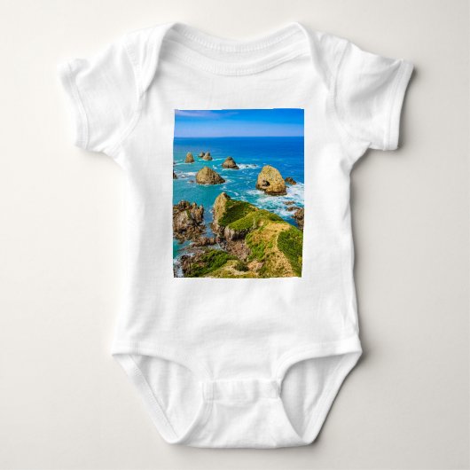 Nugget Point Inseln, Neuseeland Baby Strampler (Vorderseite)