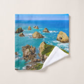 Nugget Point Inseln, Neuseeland Badhandtuch Set (Waschlappen)