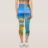Nugget Point Inseln, Neuseeland Capri Leggings (Rückseite)