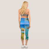 Nugget Point Inseln, Neuseeland Capri Leggings (Rückseite)