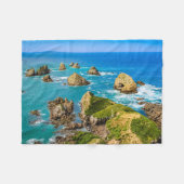Nugget Point Inseln, Neuseeland Fleecedecke (Vorderseite (Horizontal))