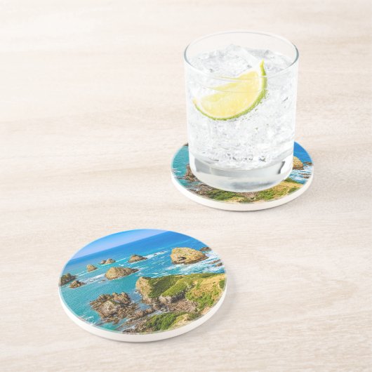 Nugget Point Inseln, Neuseeland Getränkeuntersetzer (Seite)