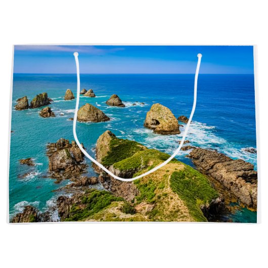 Nugget Point Inseln, Neuseeland Große Geschenktüte (Vorderseite)