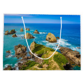 Nugget Point Inseln, Neuseeland Große Geschenktüte (Rückseite)