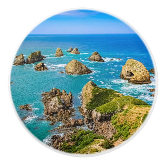 Nugget Point Inseln, Neuseeland Keramikknauf (Vorderseite)