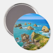 Nugget Point Inseln, Neuseeland Magnet (Vorderseite/Rückseite)