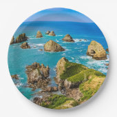 Nugget Point Inseln, Neuseeland Pappteller (Vorderseite)