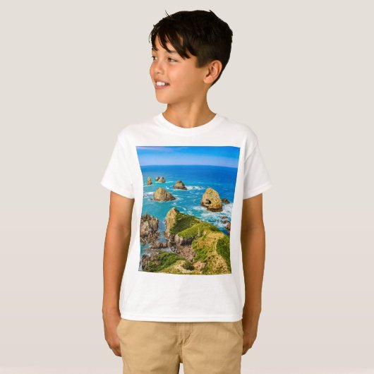 Nugget Point Inseln, Neuseeland T-Shirt (Vorne ganz)