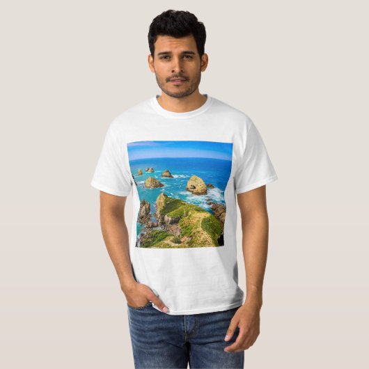 Nugget Point Inseln, Neuseeland T-Shirt (Vorne ganz)