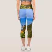 Nugget Point Leuchtturm, Neuseeland Capri Leggings (Rückseite)