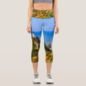 Nugget Point Leuchtturm, Neuseeland Capri Leggings (Vorderseite)