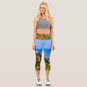 Nugget Point Leuchtturm, Neuseeland Capri Leggings (Vorderseite)