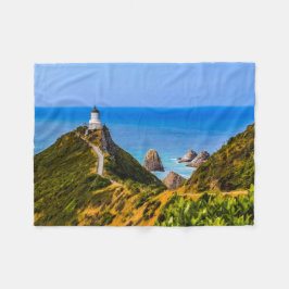 Nugget Point Leuchtturm, Neuseeland Fleecedecke