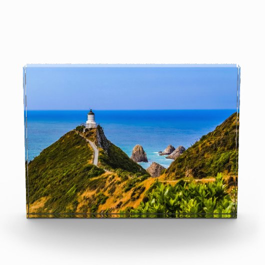 Nugget Point Leuchtturm, Neuseeland Fotoblock (Vorderseite)