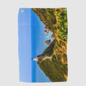 Nugget Point Leuchtturm, Neuseeland Golfhandtuch (Vorderseite)
