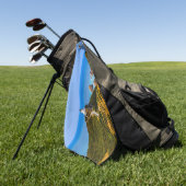 Nugget Point Leuchtturm, Neuseeland Golfhandtuch (Gras)