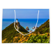 Nugget Point Leuchtturm, Neuseeland Große Geschenktüte (Vorderseite)