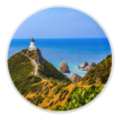 Nugget Point Leuchtturm, Neuseeland Keramikknauf (Vorderseite)