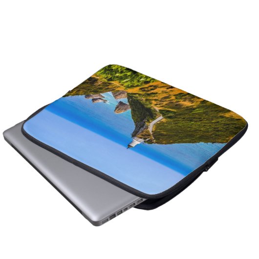 Nugget Point Leuchtturm, Neuseeland Laptopschutzhülle (Vorne Knopf)
