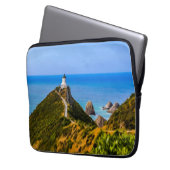 Nugget Point Leuchtturm, Neuseeland Laptopschutzhülle (Vorderseite Links)