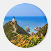 Nugget Point Leuchtturm, Neuseeland Magnet (Vorne)