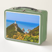 Nugget Point Leuchtturm, Neuseeland Metall Brotdose (Vorderseite)