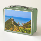 Nugget Point Leuchtturm, Neuseeland Metall Brotdose (Rückseite)