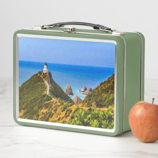 Nugget Point Leuchtturm, Neuseeland Metall Brotdose (Beispiel)