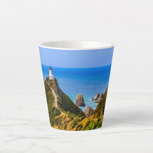 Nugget Point Leuchtturm, Neuseeland Milchtasse (Vorderseite)
