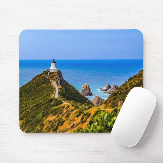 Nugget Point Leuchtturm, Neuseeland Mousepad (Mit Mouse)