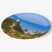 Nugget Point Leuchtturm, Neuseeland Pappteller (Schrägansicht)