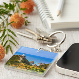 Nugget Point Leuchtturm, Neuseeland Schlüsselanhänger