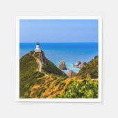 Nugget Point Leuchtturm, Neuseeland Serviette (Vorderseite)