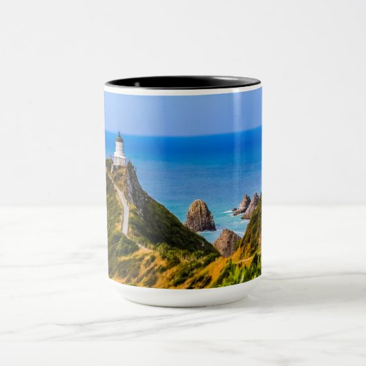 Nugget Point Leuchtturm, Neuseeland Tasse (Zentrum)