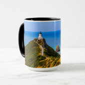 Nugget Point Leuchtturm, Neuseeland Tasse (Vorderseite Links)