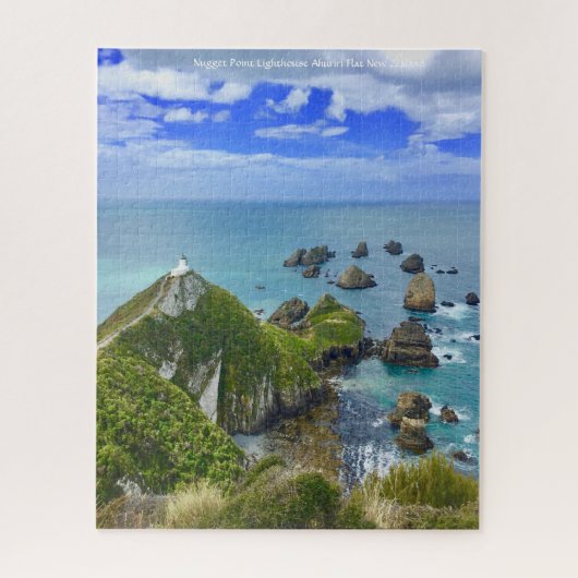 Nugget Point Lighthouse Ahuriri Flat Neuseeland Puzzle (Vertikal)