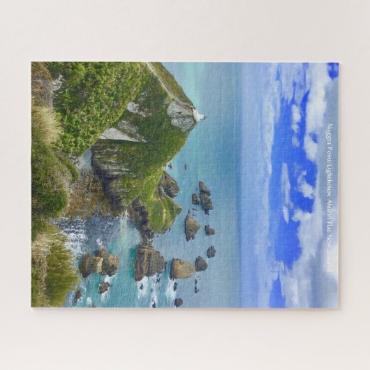 Nugget Point Lighthouse Ahuriri Flat Neuseeland Puzzle (Horizontal)