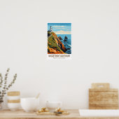 Nugget Point Lighthouse Neuseeland Reisen Vintag Poster (Küche)