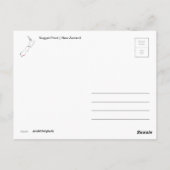 Nugget Point (Neuseeland) Postkarte (Rückseite)